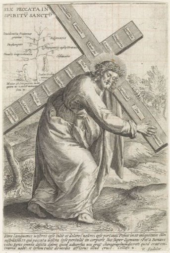 Christ Carrying the Cross with the Sins of the World