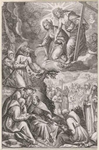 Christ and the Virgin Mary Appearing to Saint Francis and His Order