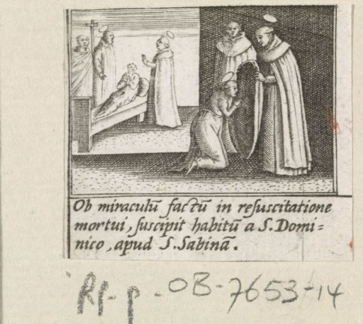 Saint Hyacinth of Poland Gives an Unknown Saint the Habit