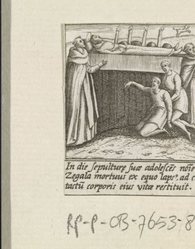Miraculous healing during the funeral of Saint Hyacinth of Poland