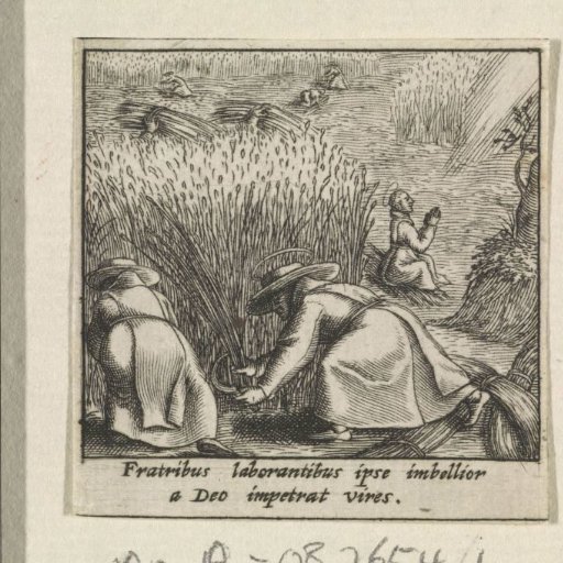 Saint Bernard of Clairvaux prays to God for a good harvest