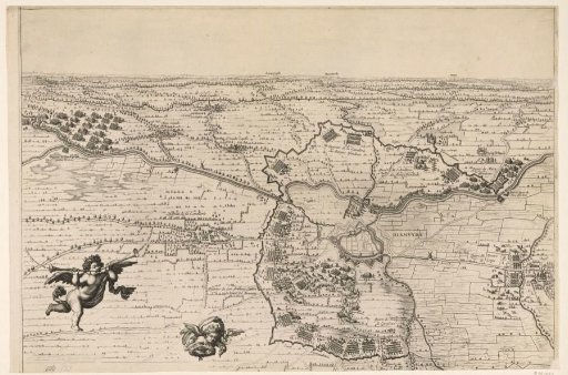 Map of the siege of Diksmuide, 1647