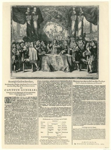 William III taking the oath as Captain-General of the Dutch armed forces, 1672