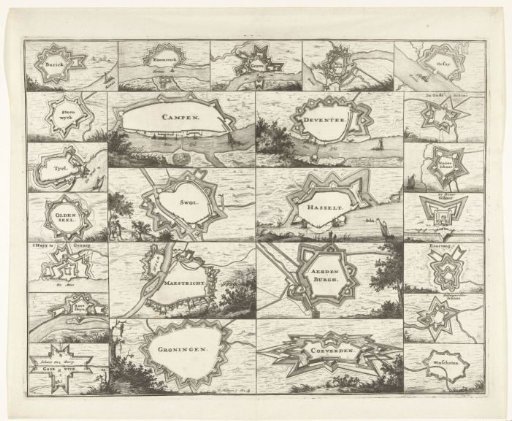 Fortresses and fortified places conquered by the French in 1672