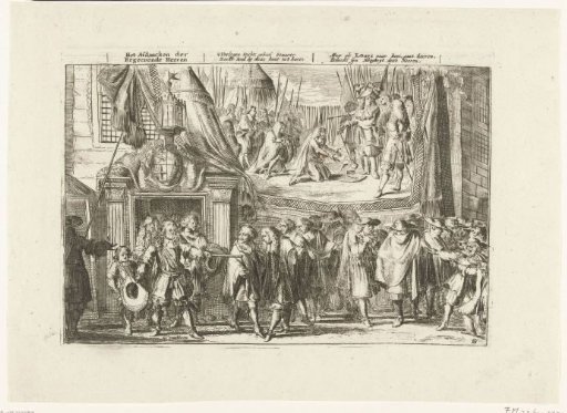 After the departure of the French from Utrecht, the members of the vroedschap are expelled from the avenue, 1673