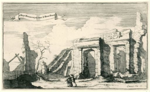 The House Kroonwyck of Mr. Pauw, destroyed by the French in 1672