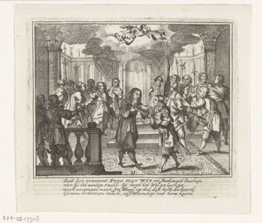 The Prince of Orange must bow to Johan de Witt