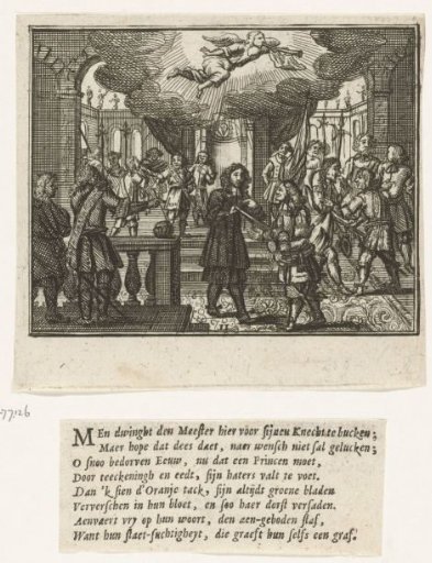 The Prince of Orange must bow to Johan de Witt