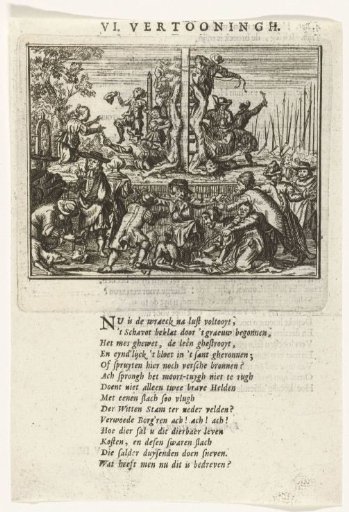 The mutilated bodies of the De Witt brothers, 1672