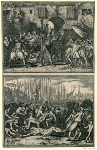 Two episodes from the murder of the De Witt brothers, 1672