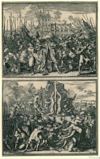 Two episodes from the murder of the De Witt brothers, 1672