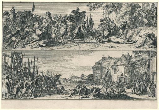 Two Depictions of French Atrocities, 1672