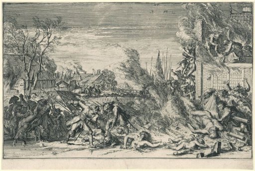 Atrocities in a Village during Winter, 1672