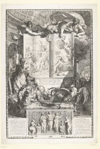 Emblematic Print on the Victory of the Netherlands under the Leadership of William III, 1674