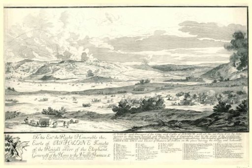 View of the siege of Namur (right half), 1695