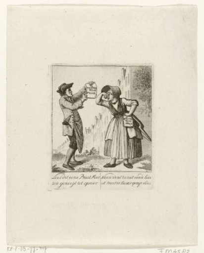 Caricature of the Pamphlet War, 1784