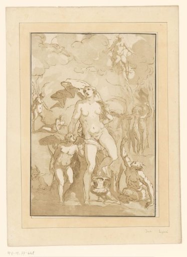 Venus, Amor, and Satyrs