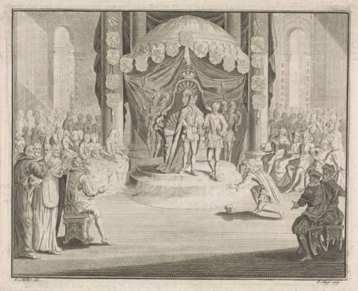 Emperor Charles V Hands Over the Government of the Netherlands to Philip II of Spain