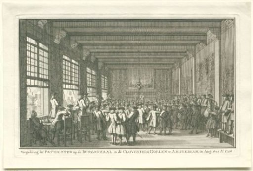 Meeting of the Doelisten in the Kloveniersdoelen, 1748