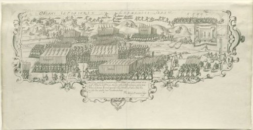 Battle at the Leffingedijk between the States' troops of Ernst Casimir of Nassau and the Spanish of Albert of Austria, 1600