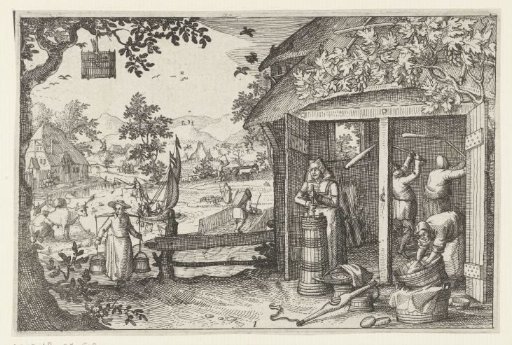 Agriculture and livestock farming, ca. 1600