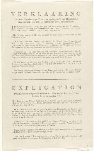 Explanation of the print "The Happy Day", 1787
