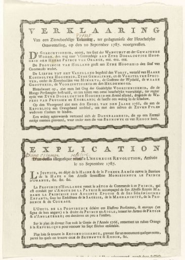 Explanation of the print "The Happy Day", 1787