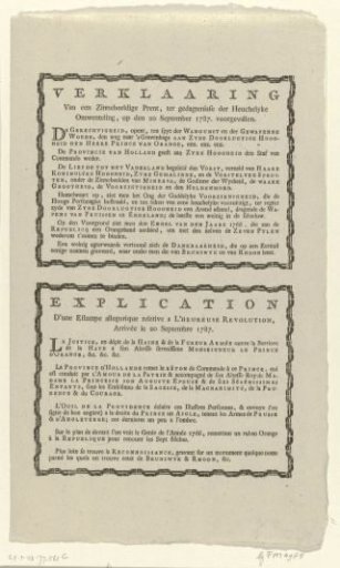 Explanation of the print "The Happy Day", 1787