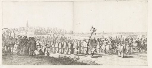 Departure of the Spanish garrison from Breda (plates 1 and 2), 1637