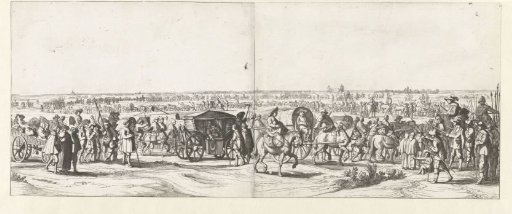 Departure of the Spanish garrison from Breda (plates 3 and 4), 1637