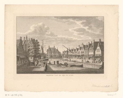 View of Makkum from the Grote Zijlroede