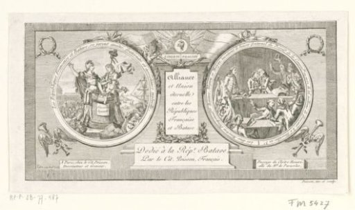 Medallion on the Alliance between the French and Batavian Republics, 1795