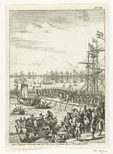 William III Departs with the Fleet for England, 1688