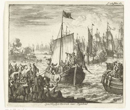 William III Departs with the Fleet for England, 1688