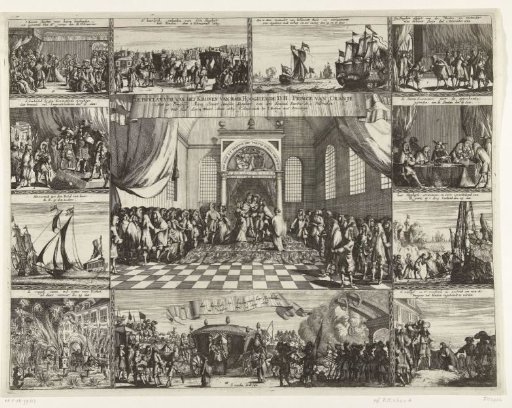 Proclamation Offering the Crown of England to the Prince and Princess of Orange, 1689
