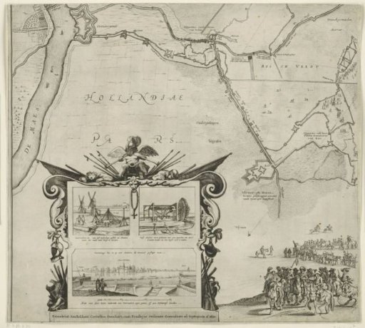 Siege and capture of 's-Hertogenbosch by Frederik Hendrik, 1629, (sheet bottom left)