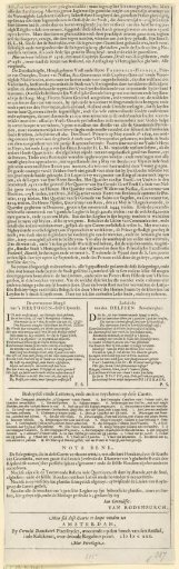 Siege and capture of 's-Hertogenbosch by Frederick Henry, 1629, (text sheet)