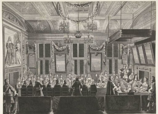 Banquet for King Charles II of England at the Mauritshuis in The Hague, 1660