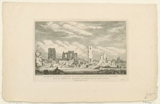 Ruins in the Hoogstraat and Grote Markt