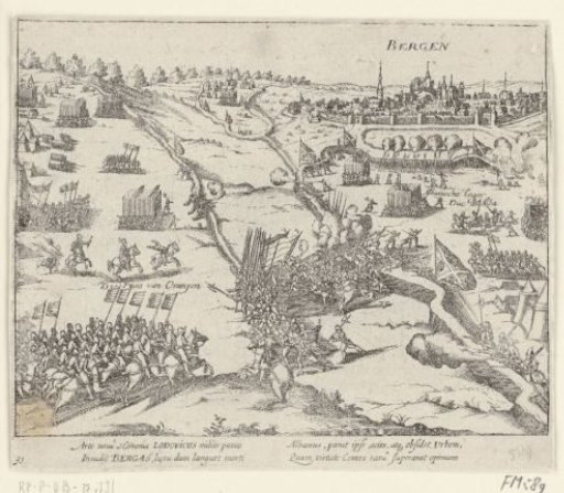 Alva besieges Bergen in Hainaut