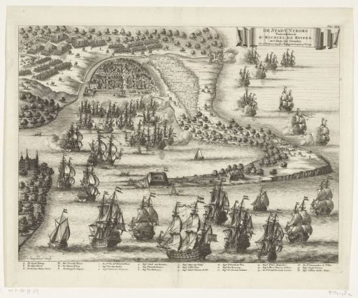 Capture of the town of Nyborg by Michiel Adriaenszoon de Ruyter, 1659