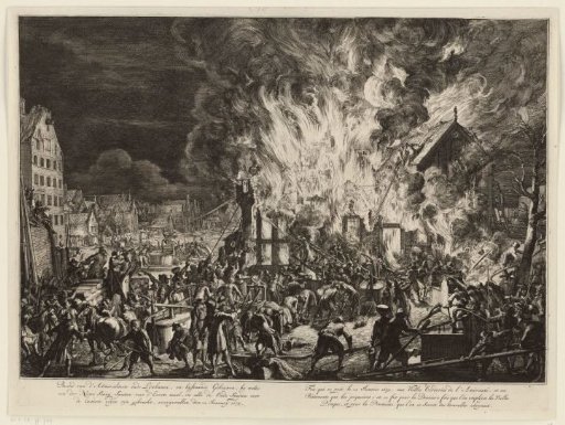 Fire in the rope walks of the Admiralty, 1673