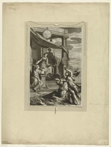 Title page for a collection of historical prints