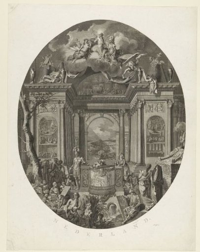 Allegory on the earliest history of the Netherlands