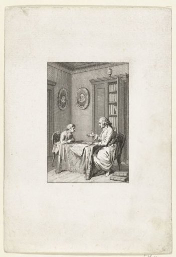 Title page from J. Fokke's 'Geschiedenissen der Vereenigde Nederlanden voor de vaderlandsche jeugd'
