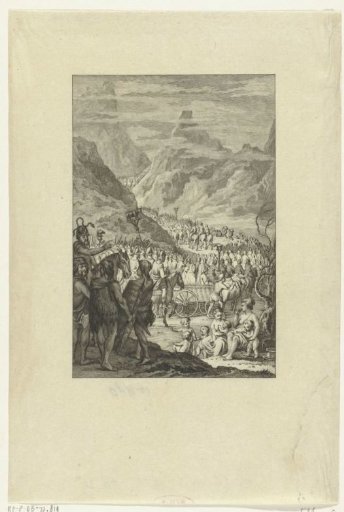The Cimbri crossing the Alps