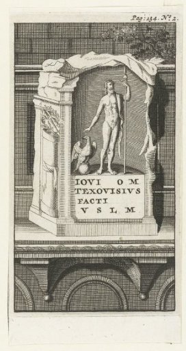 Altar with a statuette of Jupiter