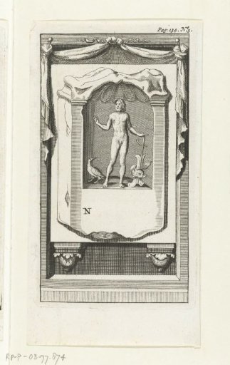 Altar with a statuette of a man