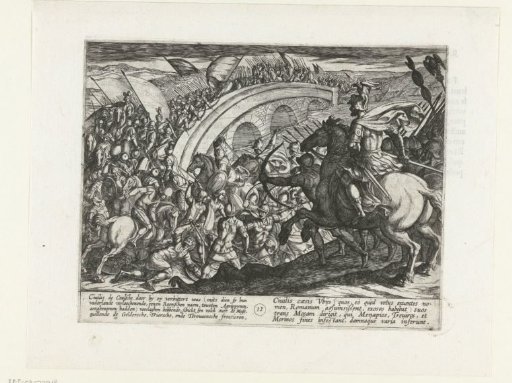 Troops of Civilis cross the Meuse, 69-70