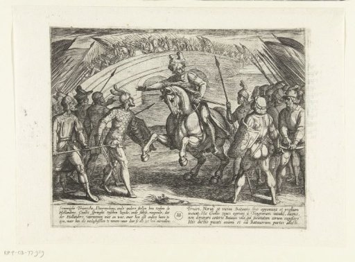Civilis prevents a quarrel between the Dutch and German soldiers, 69-70